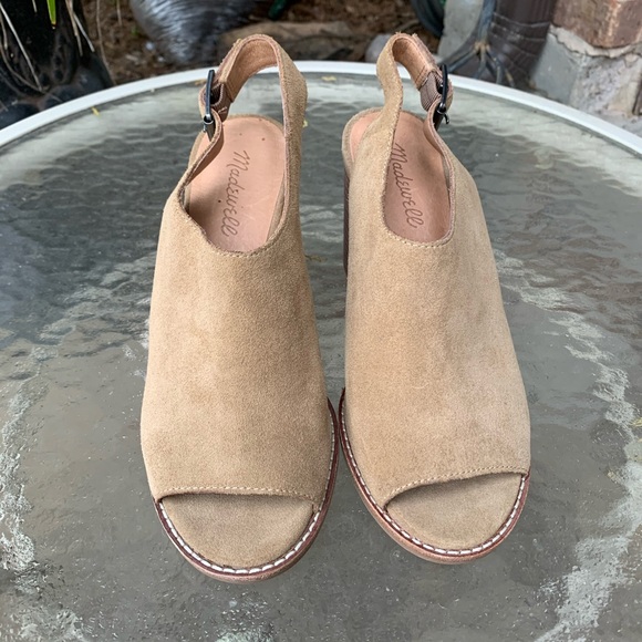 Madewell The Cary Sandal suede slingback - Picture 2 of 11
